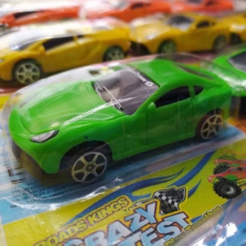 Crazy Contest Mainan Anak Mobil Sedan Balap Mini Super Keren Terlaris Termurah Topper Hiasan Dekoras
