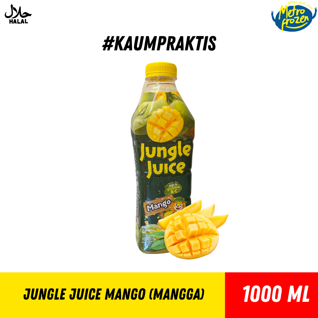 

JUNGLE JUICE MANGO// Jungle Juice rasa Mangga// Minuman segar rasa Mangga 1Liter