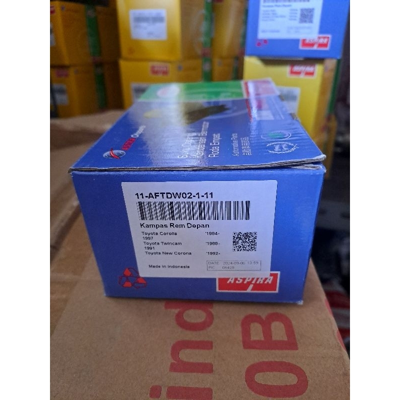 kampas rem depan Corola corona twincam