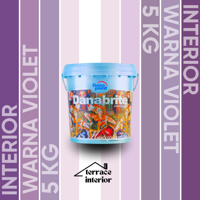 Cat Tembok Interior Danapaint Danabrite Warna Violet 5 Kg