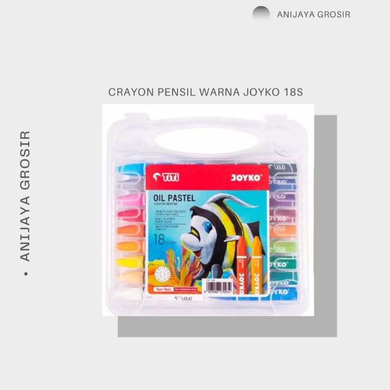 

CRAYON /PENSIL WARNA MEREK JOYKO 1SET 18 WARNA OP-18S