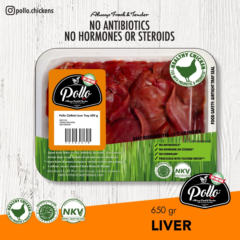 

Pollo Liver/Hati 650gr