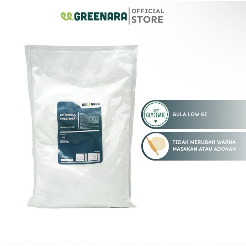 

GREENARA Pemanis Erythritol isi 1kg Natural Sweetener