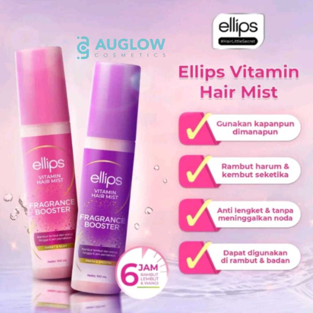 Auglow - Ellips Vitamin Hair Mist Fragrance Booster 100ml - Fresh & Smooth / Sweet & Silky - Vitamin