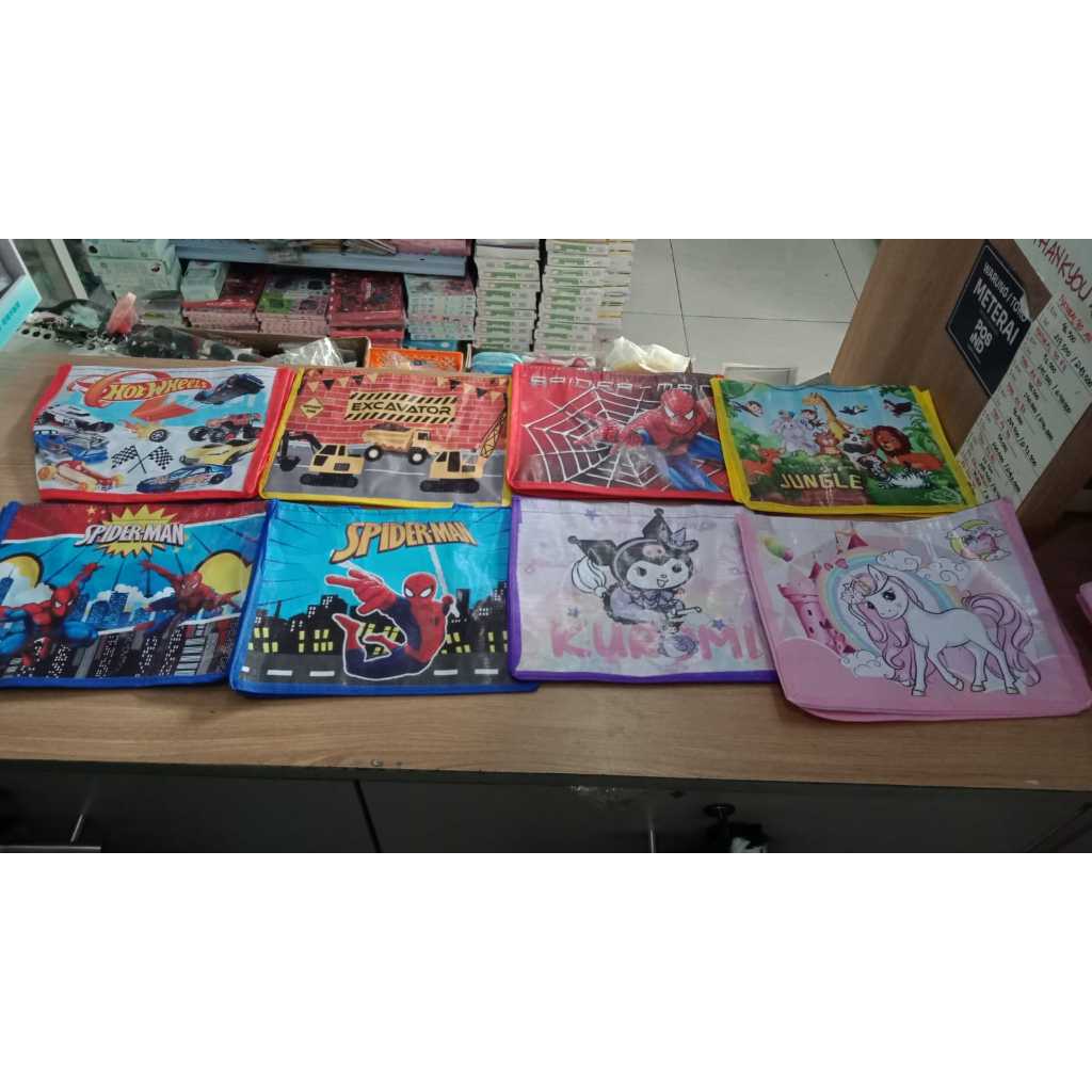 

(Pcs) Tas Ulang Tahun - Goodie Bag Karakter Anak 25x20cm