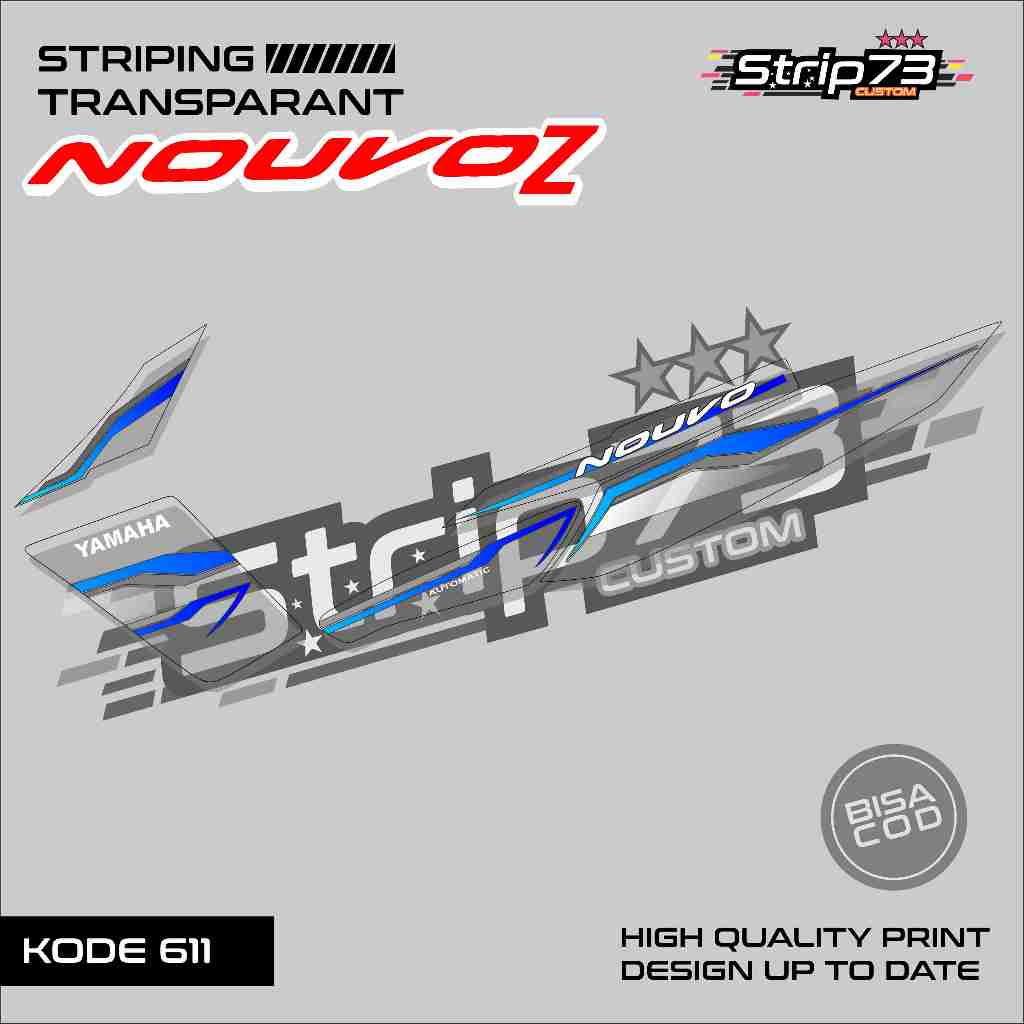 611 STRIPING TRANSPARAN NOUVO Z - STRIPING TRANSPARAN NOUVO Z SIMPLE GRAFIK