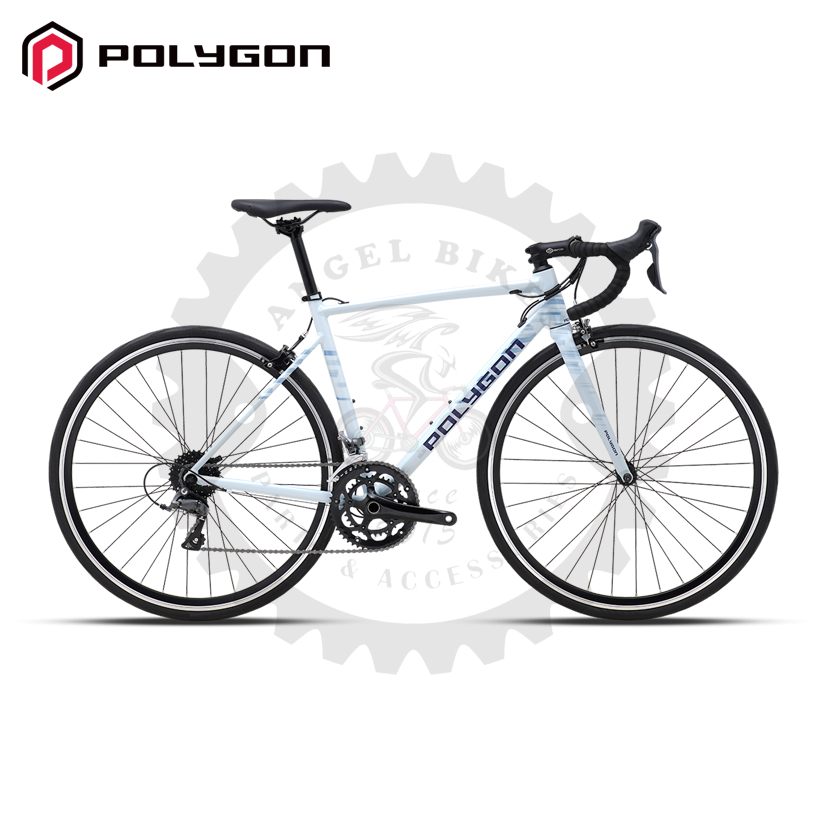 Sepeda Roadbike Polygon Strattos S2 Light Blue 2 x 8 Speed 700c