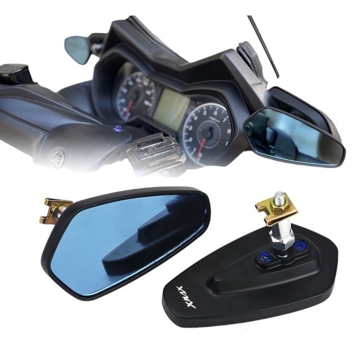 Spion Motor Xmax 250/300 2017-2022 Kaca Biru Premium Quality