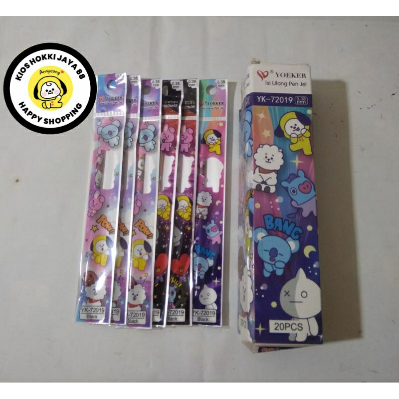 

ECER REFILL PEN KARAKTER BT21/ISI ULANG PULPEN GEL
