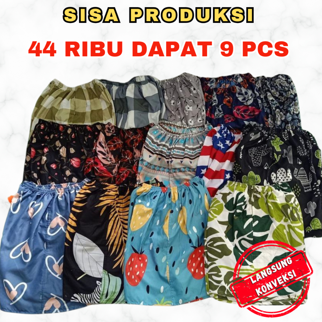 PAKET USAHA 9 CELANA PENDEK DEWASA UNISEX