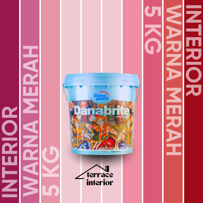 Cat Tembok Interior Danapaint Danabrite Warna Merah 5 Kg