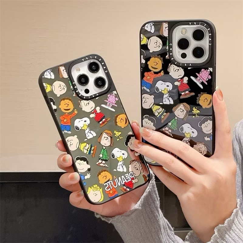 NEW Snoopy Peanuts Casetify Magnetic Mirror Glass Iphone 17 17AIR 17PRO 17PROMAX 16 16 Pro Max 15 15
