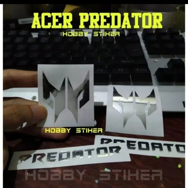 Stiker logo acer predator gaming untuk pc laptop