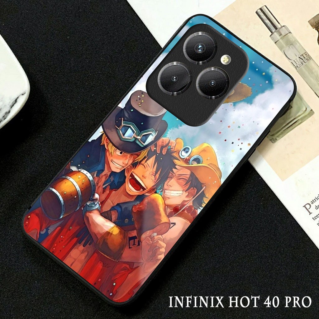 Softcase Glossy Glass Infinix Hot 40 Pro Terbaru [GC36 ] Casing Handphone Infinix Hot 40 - Pelindung