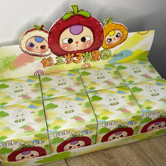 [Ready Stock] Blind Box Baby Three Orchard Plush Series Surprise Trendy Toy Figurine Plush Toy