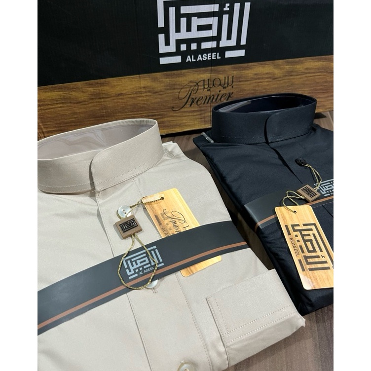 KODE F69U GAMIS SAUDI PREMIER  AL ASEEL NON MANSET  JUBAH AL ASEEL