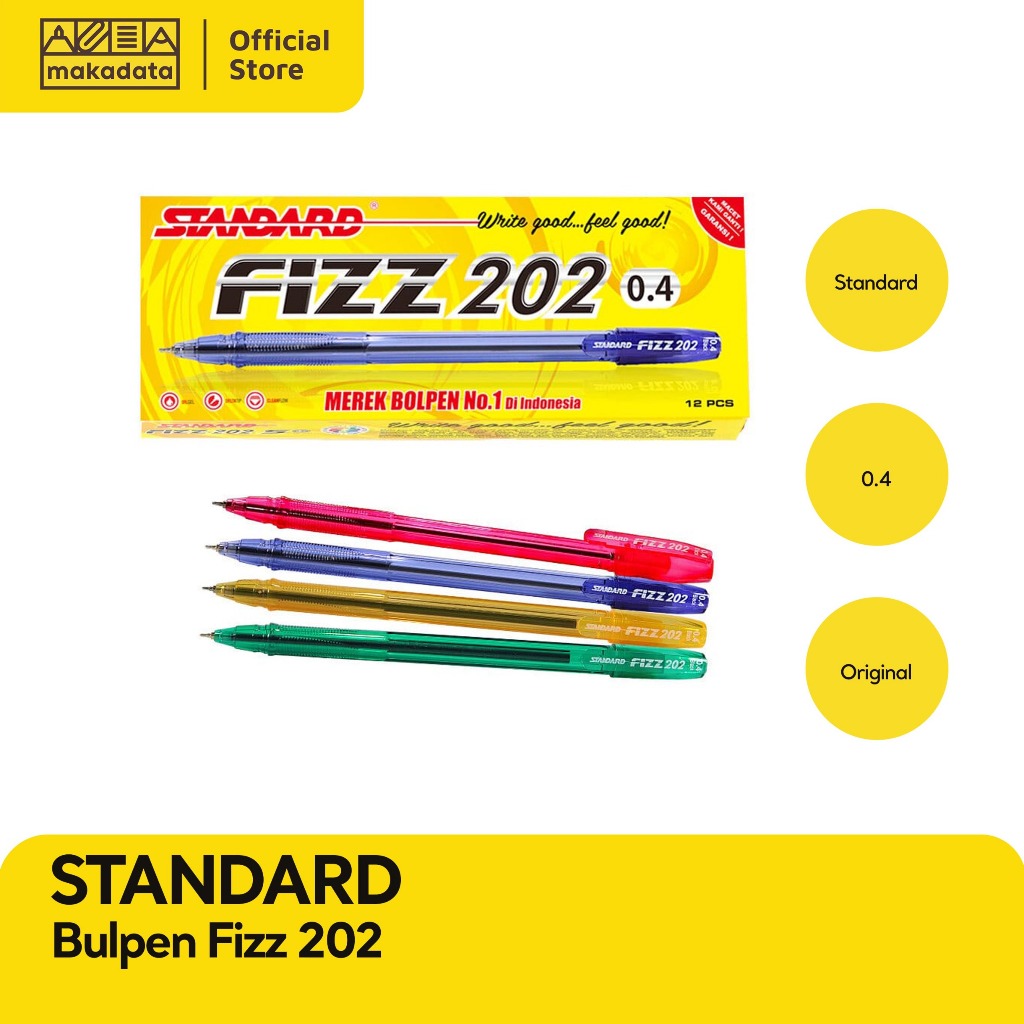 

BOLPEN / BALLPOINT / PULPEN STANDARD FIZZ 202 0.4MM (1 PCS) MURAH