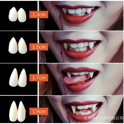 Gigi Taring Aksesoris Halloween///Gigi Taring Valak Taring Vampir Scary////Gigi Drakula Vampire, Gig