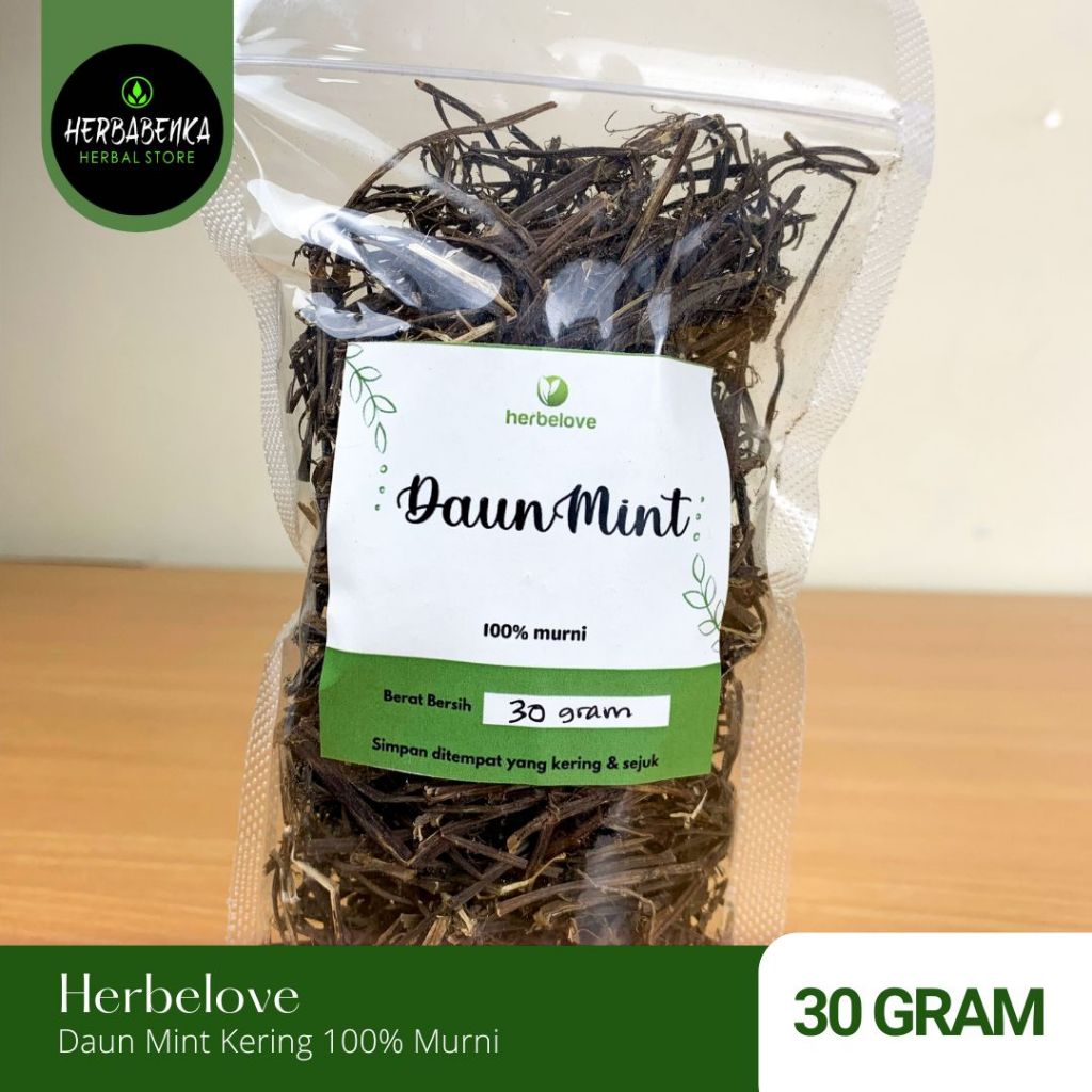 

HERBELOVE – DAUN MINT KERING 100% MURNI 30 GRAM