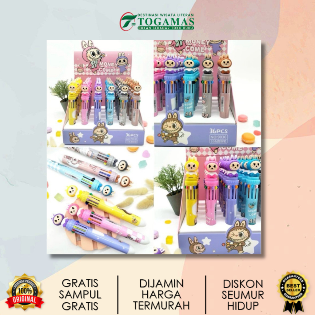 

BOLPOIN 10 WARNA LABUBU 9036