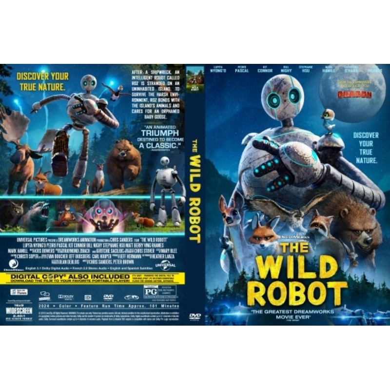 KASET DVD ANAK2 CARTOON TERBARU 2024 THE WILD ROBOT-LENGKAP FULL BOX