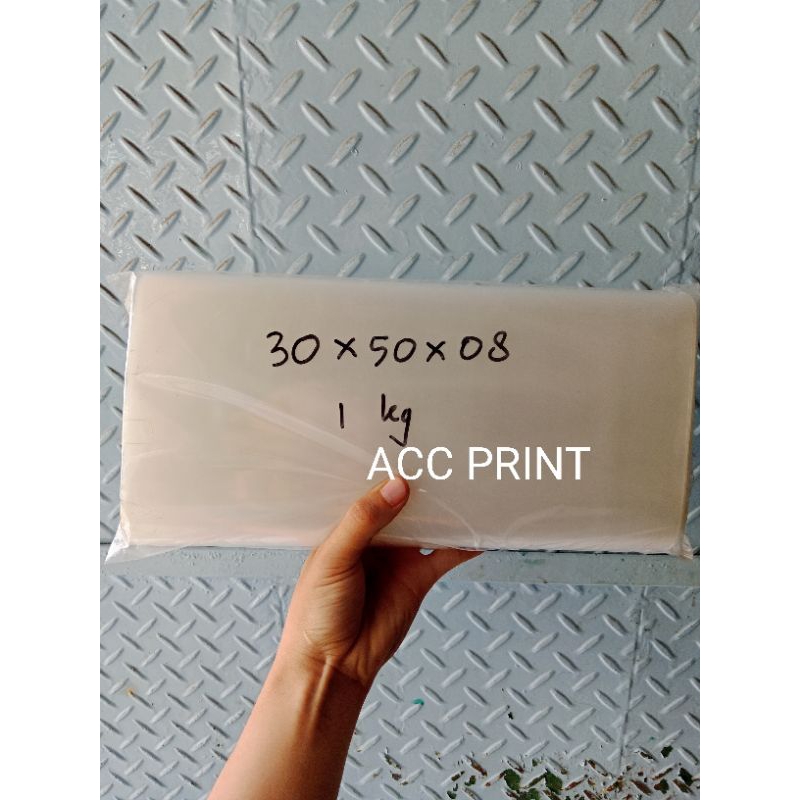 Plastik PP Tebal 08 / Plastik PP Bening 30x50x08 / Plastik Bening Uk. 30x50x08 / Plastik Kemasan Jaj