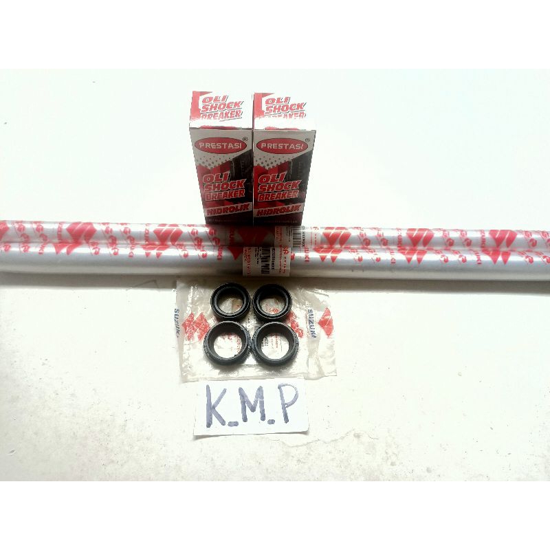 PAKET AS SHOCK OLI SHOCK SIL SOK SIL ABU AS SOK DEPAN SUZUKI SATRIA FU 150 NEW OLD LAMA BARU FU 150