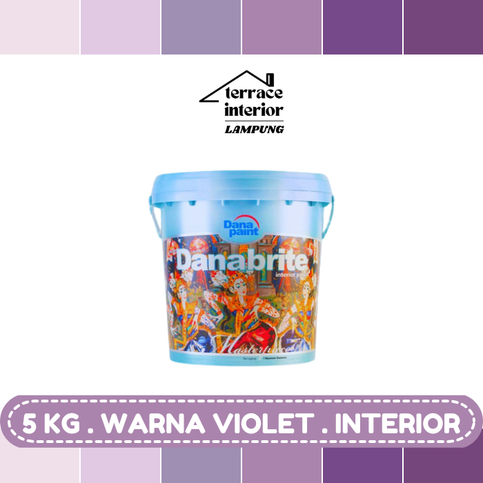 Cat Tembok Interior Danapaint Danabrite Warna Violet 5 Kg