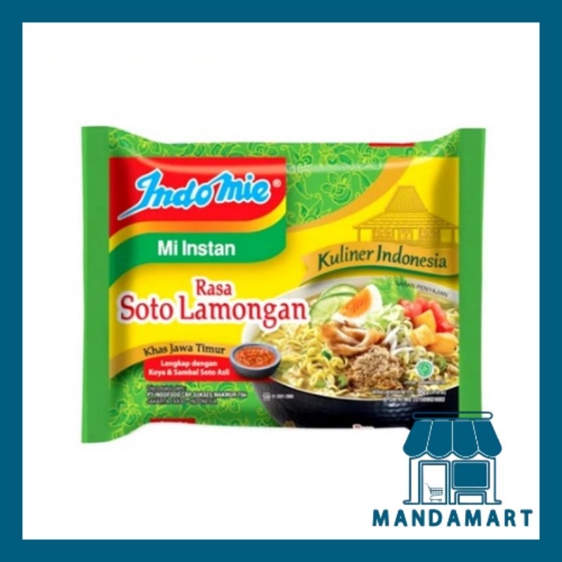 

Indomie Mie Instant Rasa Soto Lamongan Pcs - MandaMart