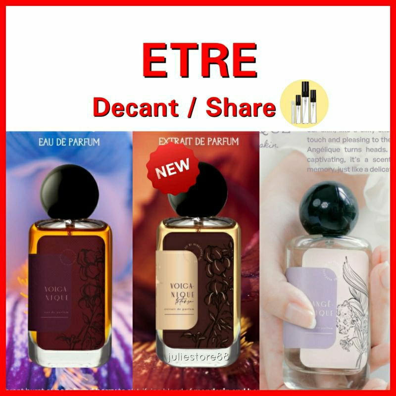 (Share/Decant) ETRE Eau De Parfum Volcanique Intense Bouquet de Joie Angelique Fleur de Chance Volca