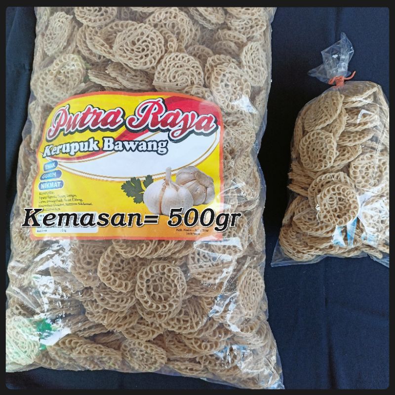 

(Berat 500gr) Kerupuk Mentah Mawar/Uyel Rasa Bawang |Renyah & Gurih Untuk Lauk✌️|(Harga Grosir)