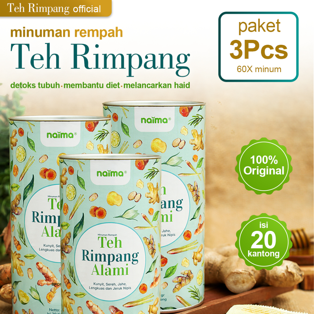 

Paket 3pcs Teh rimpang alami BPOM - teh empah asli - teh diet, teh detox, dan teh pelancar mens
