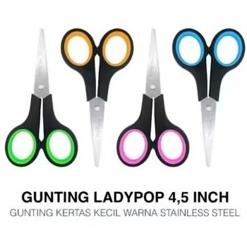 

Gunting Stainless Steel Serbaguna - Scissors Sekolah Dapur Office Ladypop Multifungsi