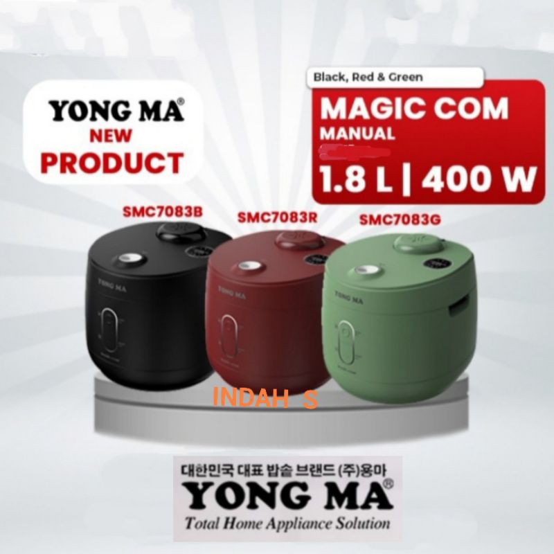 NEW Magic Com YONG MA SMC 7083 Manual 1,8Liter 3in1 YONG MA SMC 7083 BARU ORIGINAL RBU