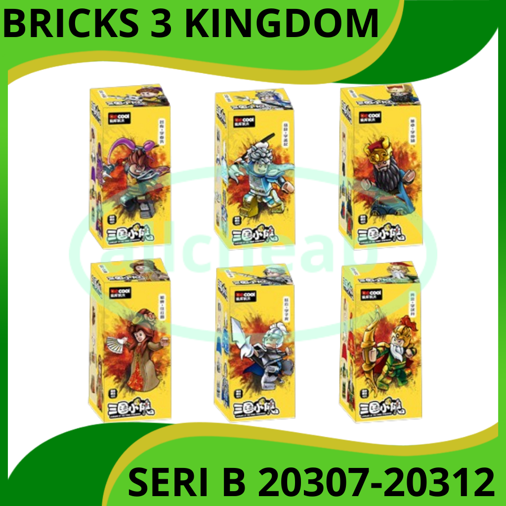 DECOOL BRICK DE COOL BRICKS THREE KINGDOM SAMKOK 3 RAJA LU BU MA CHAO DONG ZHUO DIAO CHAN ZHAO YUN ,