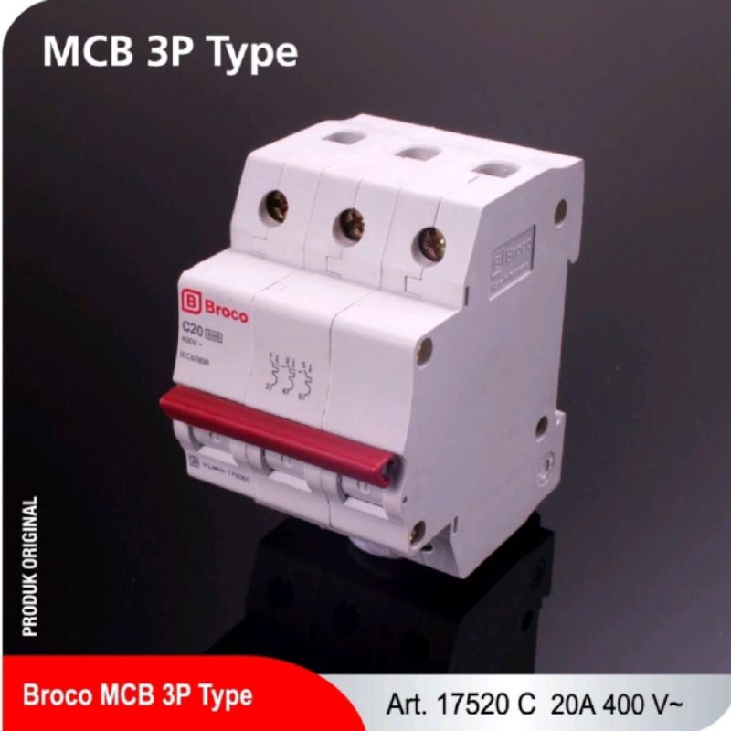 Broco MCB 3 Phase 20 Ampere