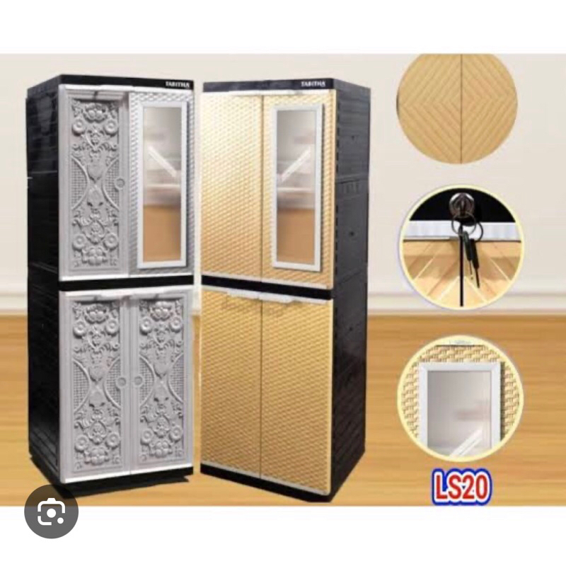 Lemari Tabitha LS2P Jepara Kaca