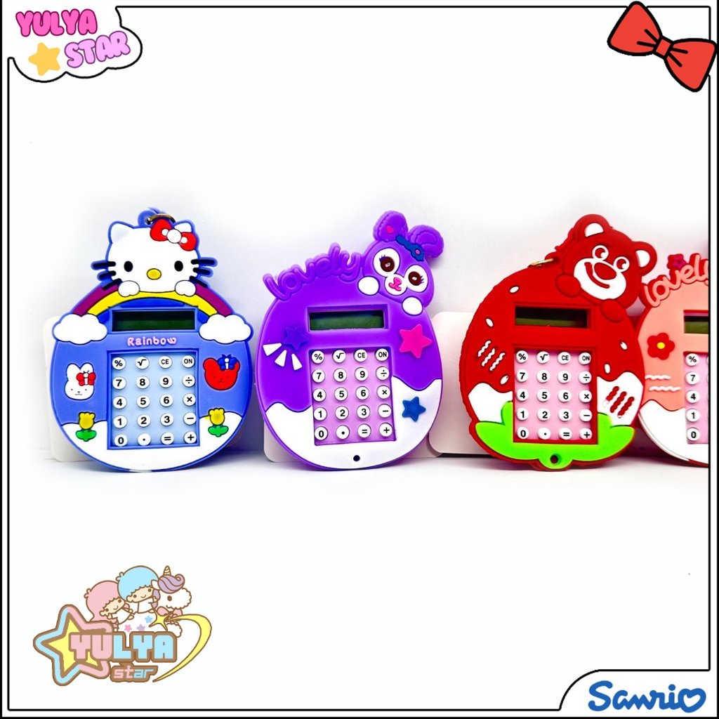 

Ganci kalkulator mini lucu motif SANRIO + puzzle maze