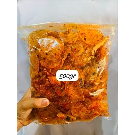 

KRIPIK KACA DAUN JERUK PEDAS GURIH BUMBU MELIMPAH ISI 500 GRAM - BY CEMILAN ASIIKK