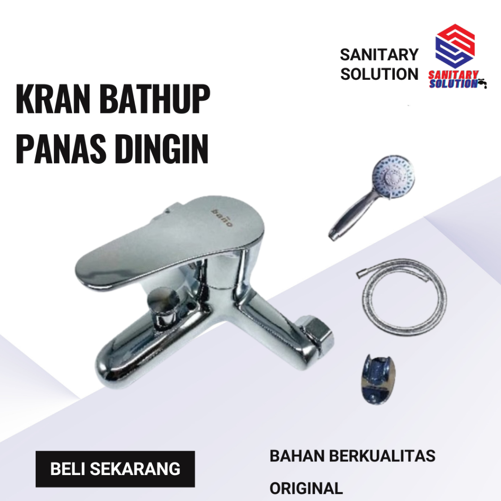 Kran Bathup Panas Dingin Keran Bakip Kran Mixer Kran Bathup