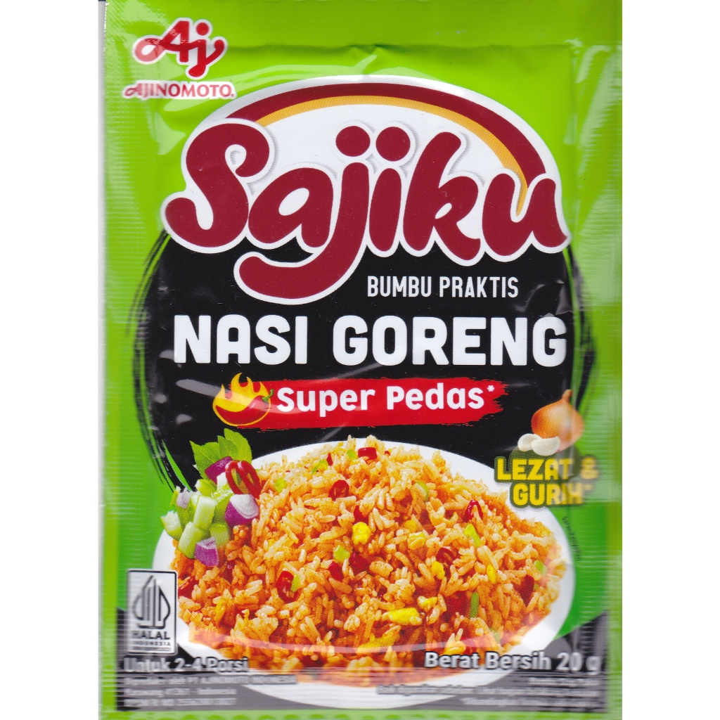 

Sajiku Bumbu Praktis Nasi Goreng SUPER PEDAS 20Gr