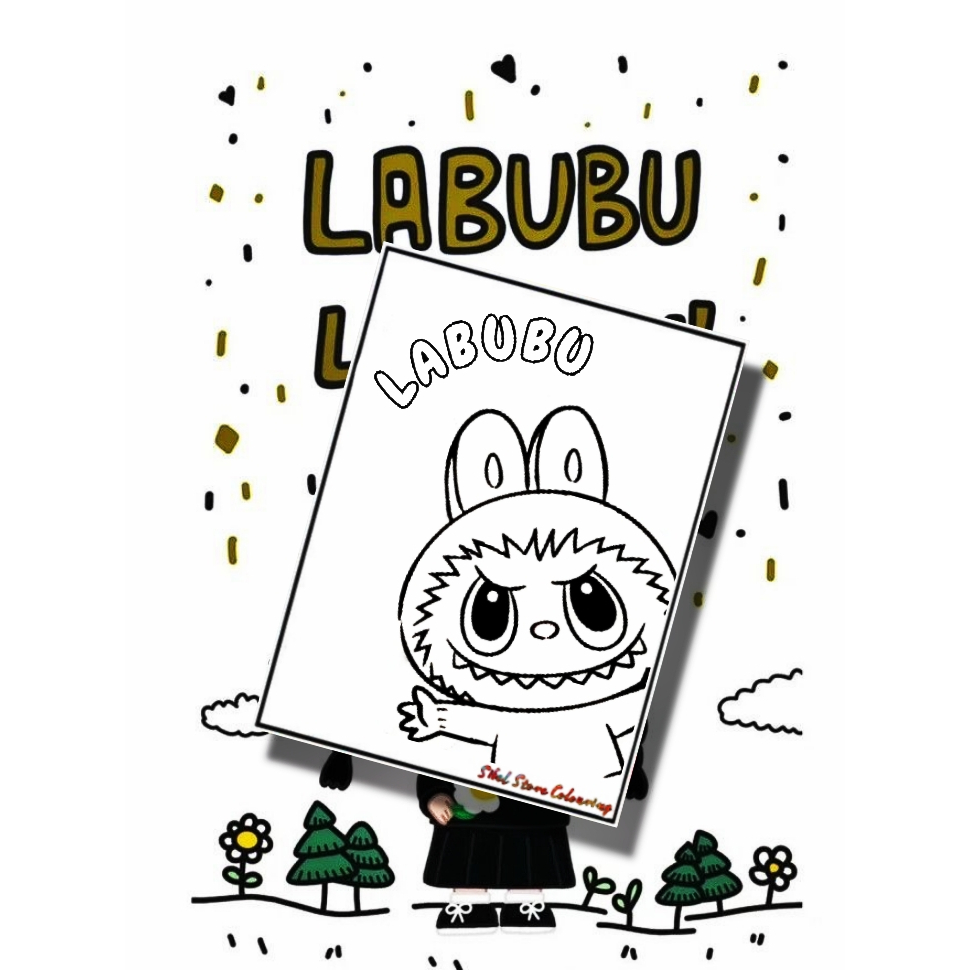 

Kertas Mewarnai Anak Tema Labubu V2 / Kertas Gambar (10 Lembar Gambar)