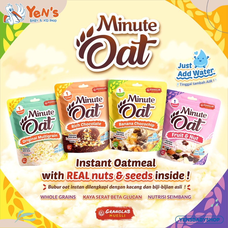

Instant Oatmeal Minute Oat 65gr