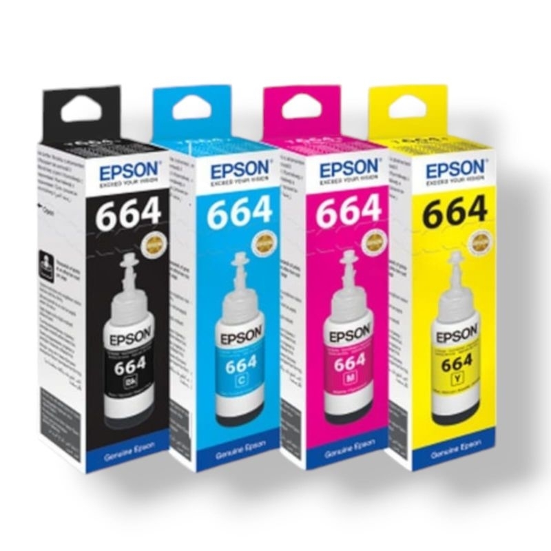TINTA EPSON 664 ORIGINAL (1 SET) L100 L120 L210 L220 L310