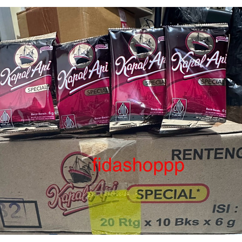 kopi kapal api mini 1 dus 20 renteng 6 gram