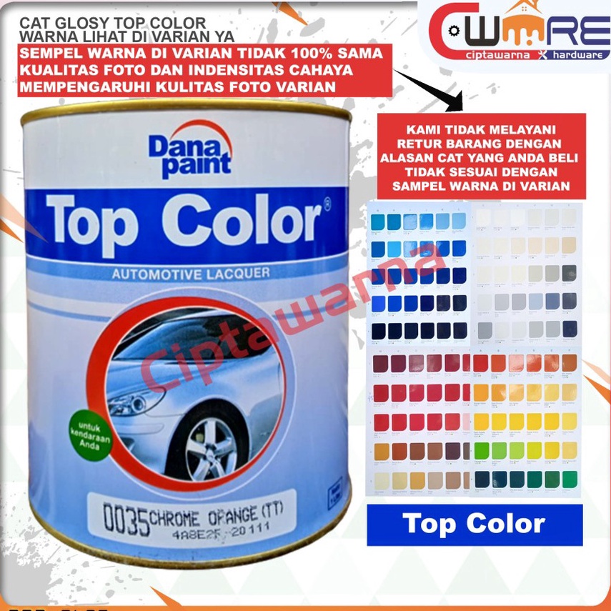 

ART W1T4 Cat NC Top Color Warna Standar II 1 Kg Palembang