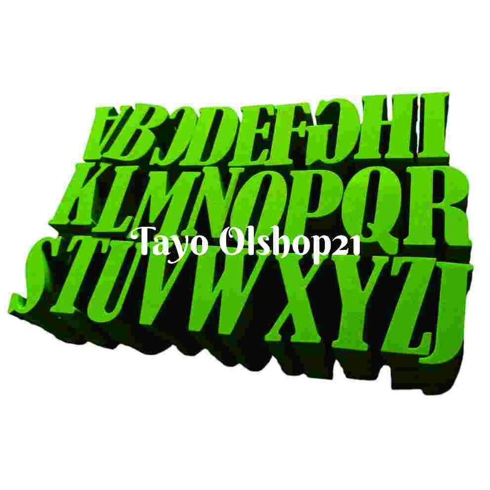 

ART P1D4 Abjad Spons Ati Spon Papan Bunga Abjad Huruf AZ tggi 15 cm dan 2 cm Huruf Alfabet
