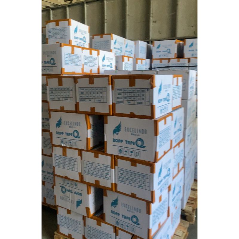 

(1 DUS/72 PCS) GROSIR Lakban Bening Coklat 2 inch 45mm x 90 YARD merk Excelindo PREMIUM QUALITY