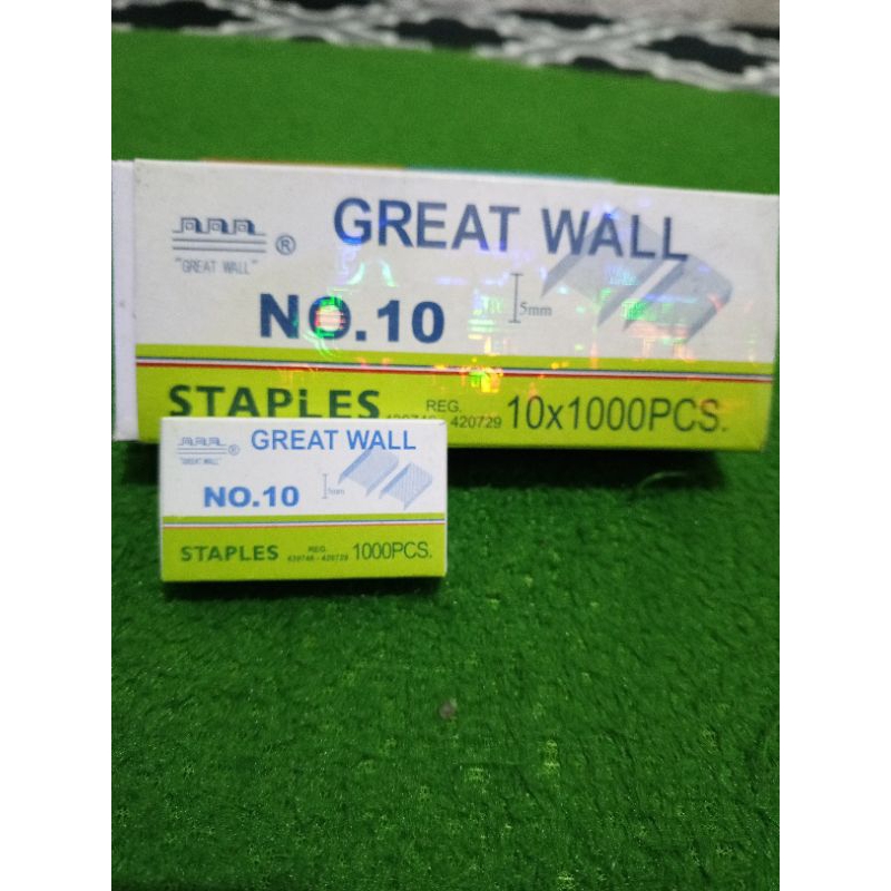 

Isi STAPLES NO.10 Isi 1000 pcs 1 pak kecil.