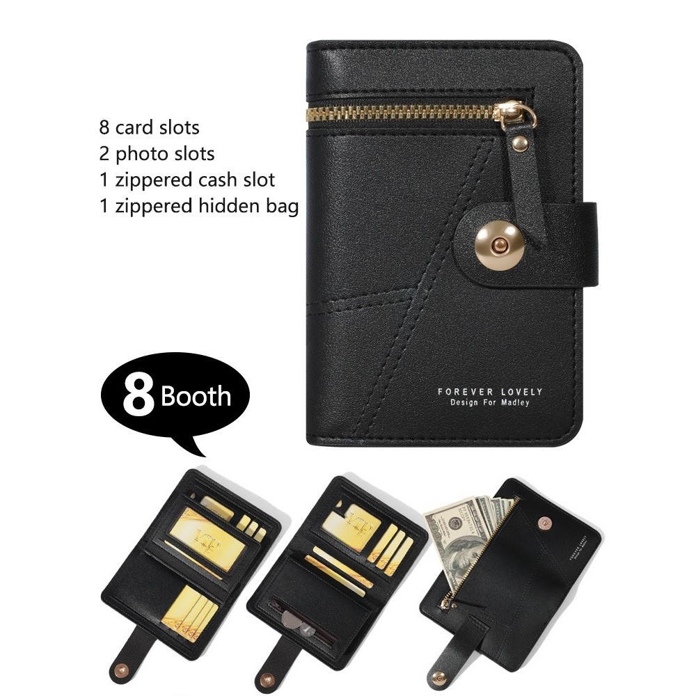 Dompet Lipat Wanita Kecil Lucu Aesthetic Remaja Korean Style